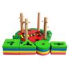 Wooden Sorting Stacking Puzzle Brain-boosting Animal Shapes for Kids' Hand-eye Coordination Educational Toy for Boys Girls