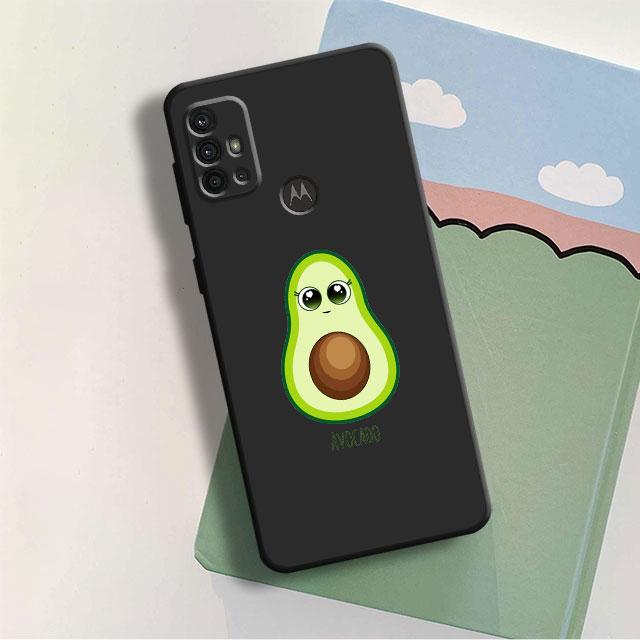 

Чехол для телефона Motorola Moto G22 G82 G52 G31 G60S G30 G71 G50 G51 G200 G9Plus G8Plus G9Power G60 Avocado Aesthetic Black Bag Moto G31