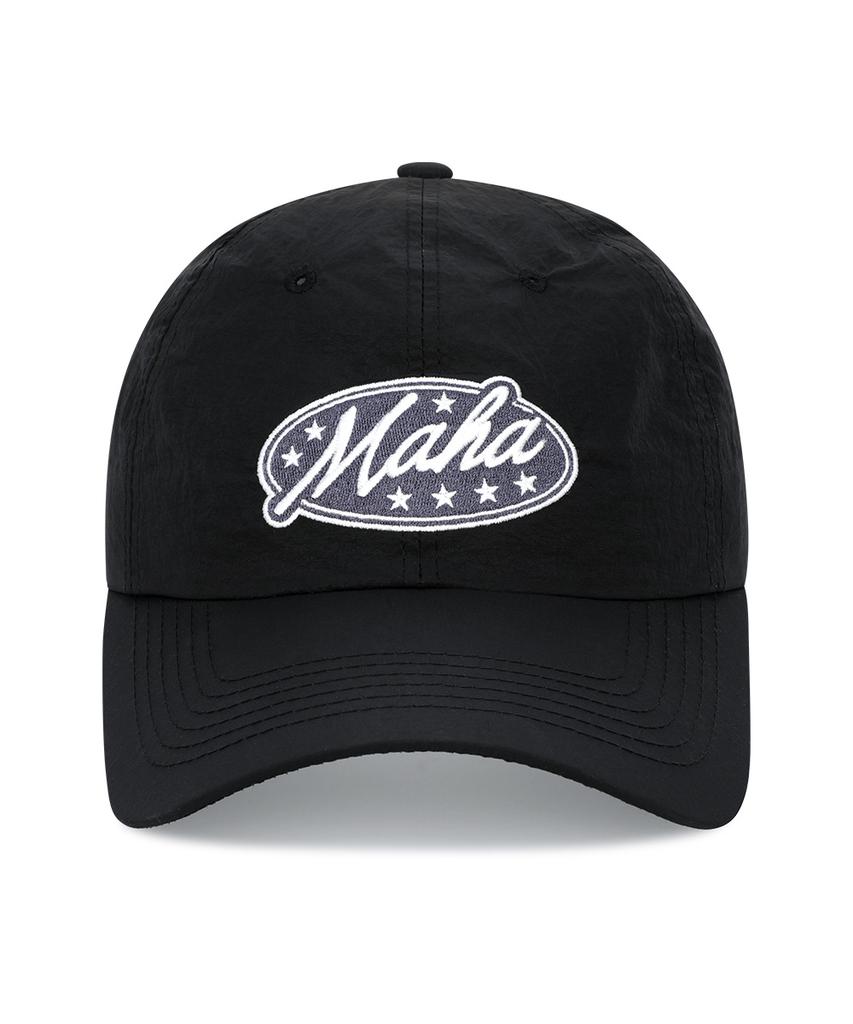 MAHAGRID Star Oval Nylon Cap Black(Mg2Fsmab26A)