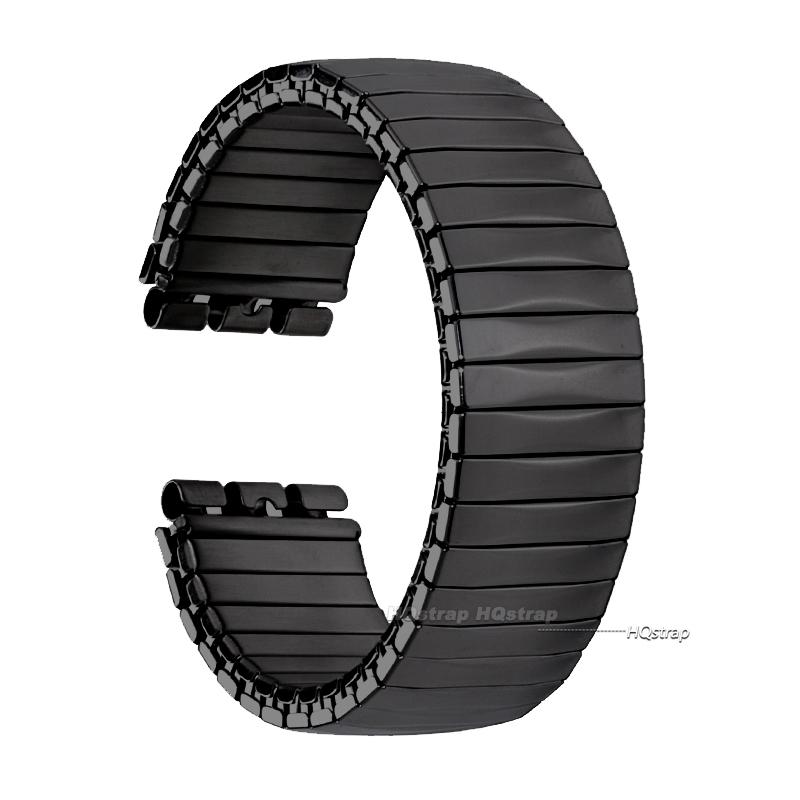 

17 мм 20 мм Эластичный металлический ремешок для часов Swatch Растягивающийся Расширяющийся Стальной ремешок Женские Мужские Аксессуары Браслет 20mm