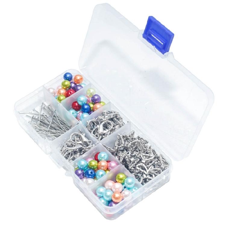 

50pcs Angel Keychain Include Key Rings with Colorful Beads Charm DIY Crafts Set 1