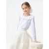 Montagut Girls' Doll Collar Long Sleeve T-Shirt
