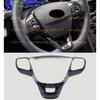 ABS Carbon Fiber Style Steering Wheel Cover Trim For -2024 Ford Escape