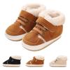 Baby Snow Boots with Hook and Loop Closure Lined Winter Boots for Infant Boys Girls