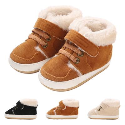 Baby Snow Boots with Hook and Loop Closure Lined Winter Boots for Infant Boys Girls