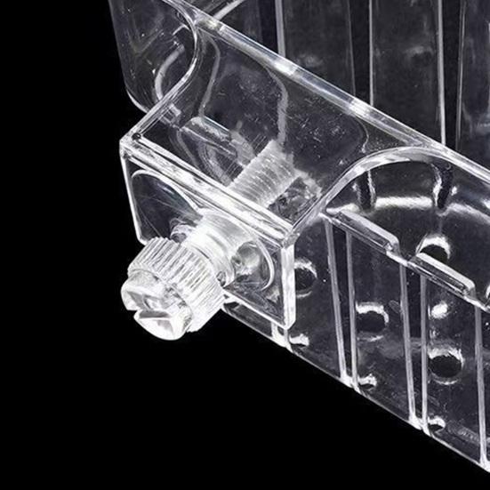 Aquarium Plant Holder Fish Tank Clear Hydroponic Planter Aquaponic Plant Holder Basket for Fish Tank Aquascape Decoration