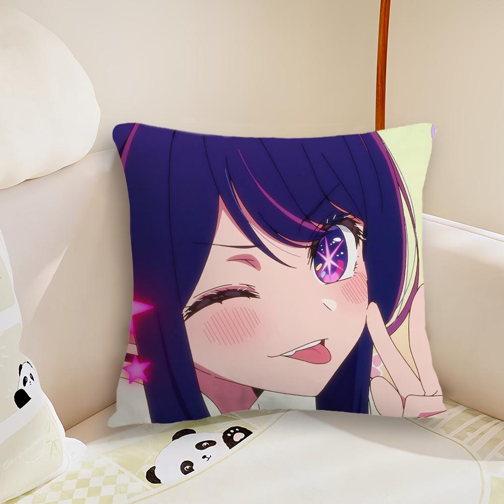 Аниме Милая Ай Х-Хосино Наволочка Подушка для Гостиной Дивана Подходит для Дома Спальни Комнаты Украшение 12x12Inch