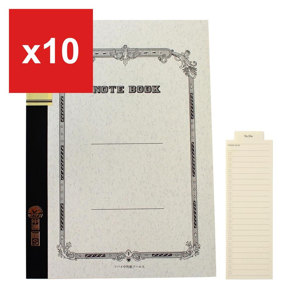 Tsubame Note B5 Notebook, B-Rule 6mm, 35 Lines, with Bookmark, W3012AZ