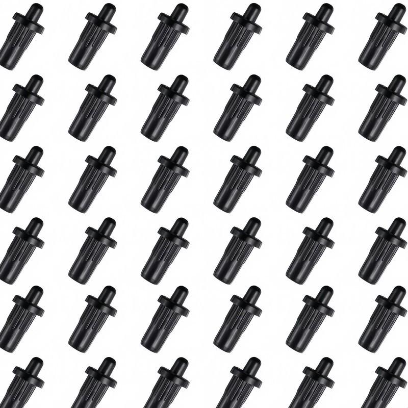 40Pcs Black Spring Furniture Pins for Blinds Cabinet Doors Modern Style Shock Absorption Home Hardware