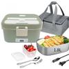 Dual-Use Electric Heating Bento Box for Home & Car - Self-Heating and Insulated.