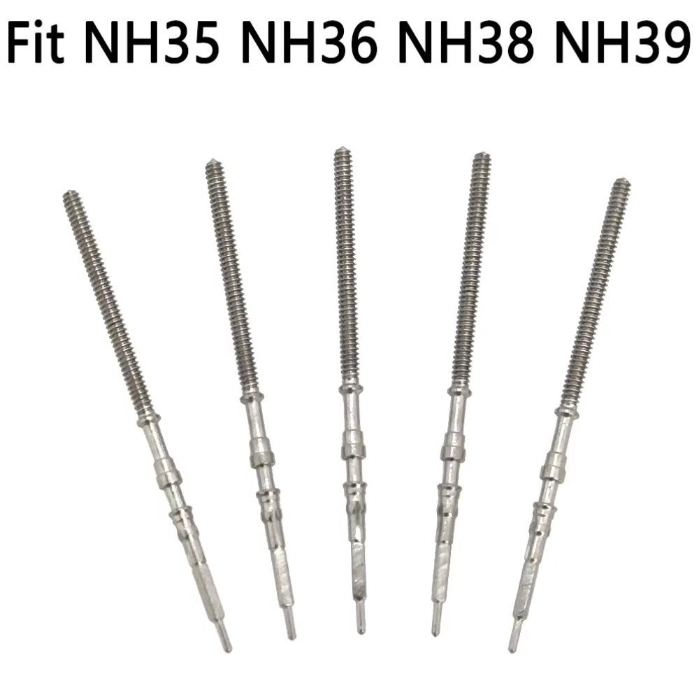 5 Stück Stahl Uhrwerk Aufzugswelle Krone Kit für Seiko NH34 NH35 NH36 NH38 NH39 Uhrenzubehör