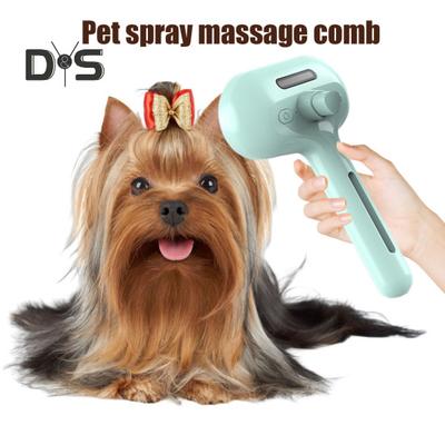 Spazzola a Vapore per Gatti per la Muta Ricaricabile Pettine Spray per la Rimozione dei Peli con Serbatoio d'Acqua e Pulsante di Rilascio Spazzola a Vapore per la Toelettatura di Animali Domestici per Gatti Cani