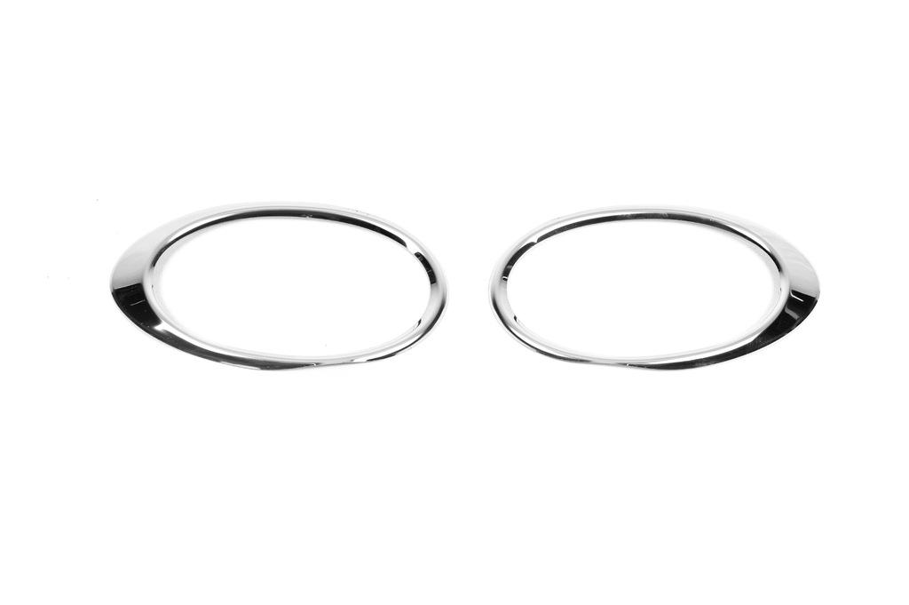 Cover for Fog Lights (2 Pcs, Stainless Steel) OmsaLine - Italian Stainless Steel for Volkswagen Jetta 2011-2018