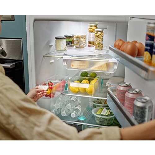 Joseph Joseph Refrigerator Storage Caddy, Compact, Translucent, Refrigerator Organizer, Fridge Store, 851662 (Authentic)