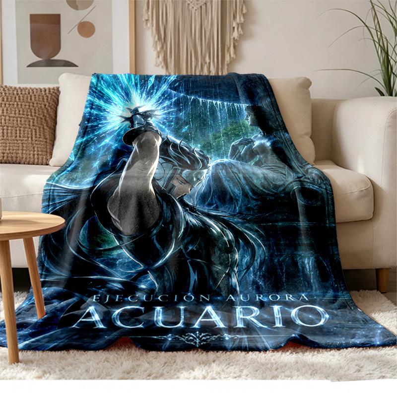 Saint Seiya A Soft and Comfortable Flannel Suitable for Sofas Living Rooms Outdoor Camping Travel and Also Makes a Great Anniversary Gif
