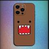 Cute Domo-kun Phone Case For iPhone 16,15,14,13,12,11,Pro,X,XS,Max,XR,Plus,Mini Soft Black Cover