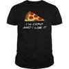 Pizza Im Curvy and I Like It Funny Design Mens TShirt Summer Cotton Short Sleeve ONeck Unisex T Shirt New S3XL