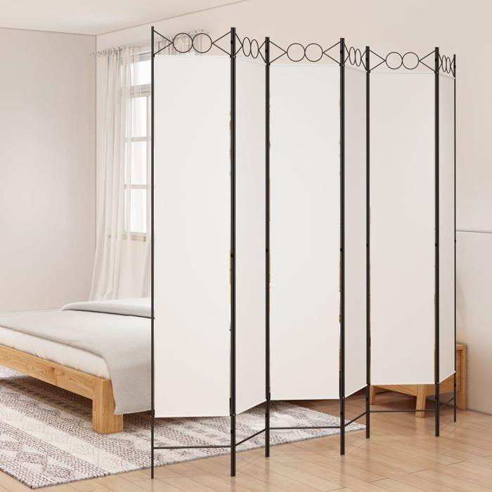 VidaXL Cloison de Séparation 6 Panneaux Séparateur de Pièce Pliable Diviseur Écran d'Intimité Paravent Décoration Salon 350174