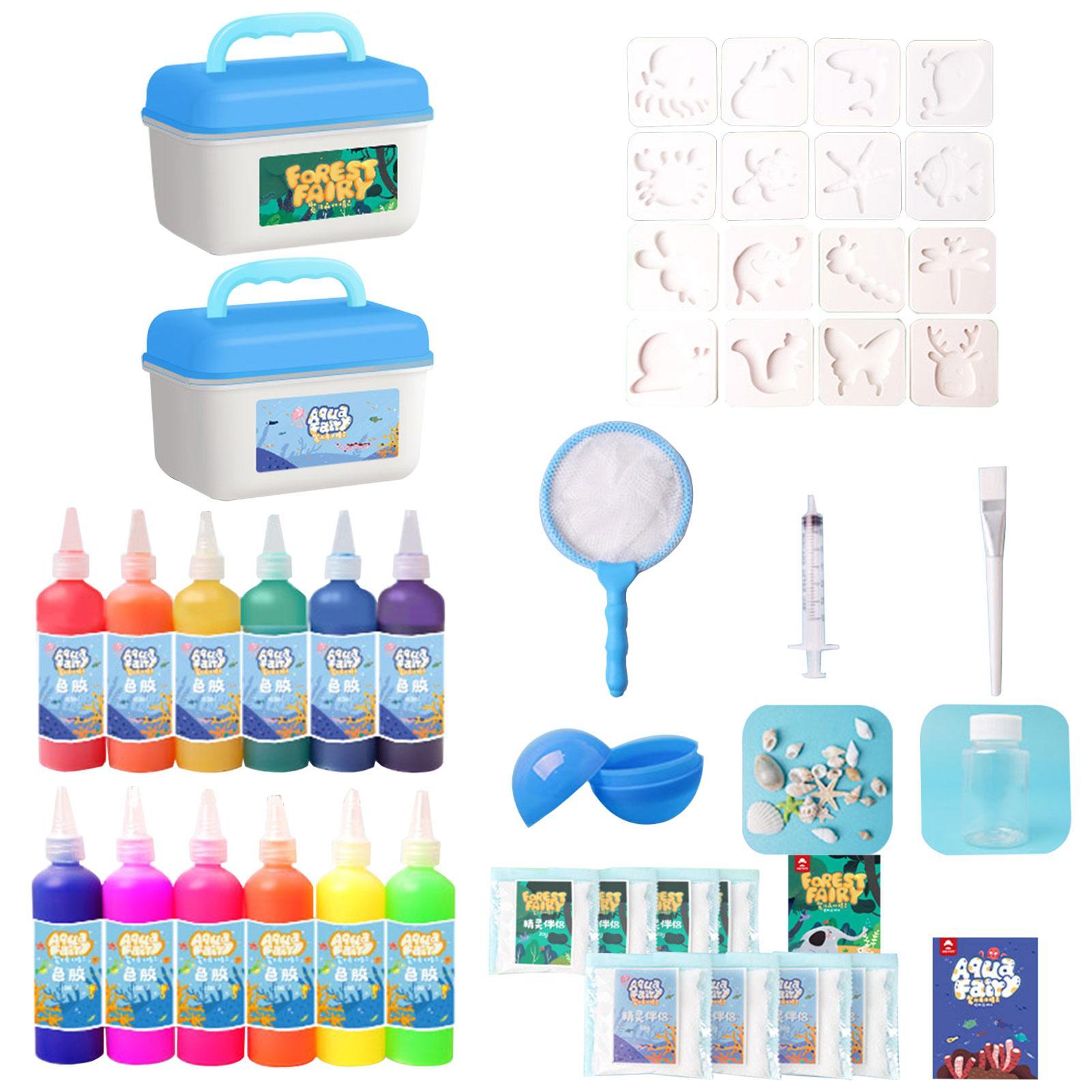 

Волшебный водный эльф своими руками | Креативный набор из 3D магических гелей и водных животных | Игрушки-самостоятельно созданные морские существа для детей, простые в использовании водные бусины для игрушек на Рождество, рождение