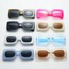 Square Rose Pink Y2K Rectangle Frame Sunglasses Women Brand Retro Punk Summer Sun Glasses Female Eyewear Shades UV400