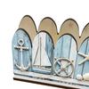 Holz-Serviettenhalter im Meeres-Thema für den Tisch, Sommerlicher Küsten-Serviettenhalter, Rustikaler Taschentuchhalter für Küche, Esszimmer