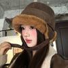 Suede thickened ear protectors, fisherman's hats, children's winter hats, wear more warm and cold-proof Lei Feng hats, baotou Mongolian hats