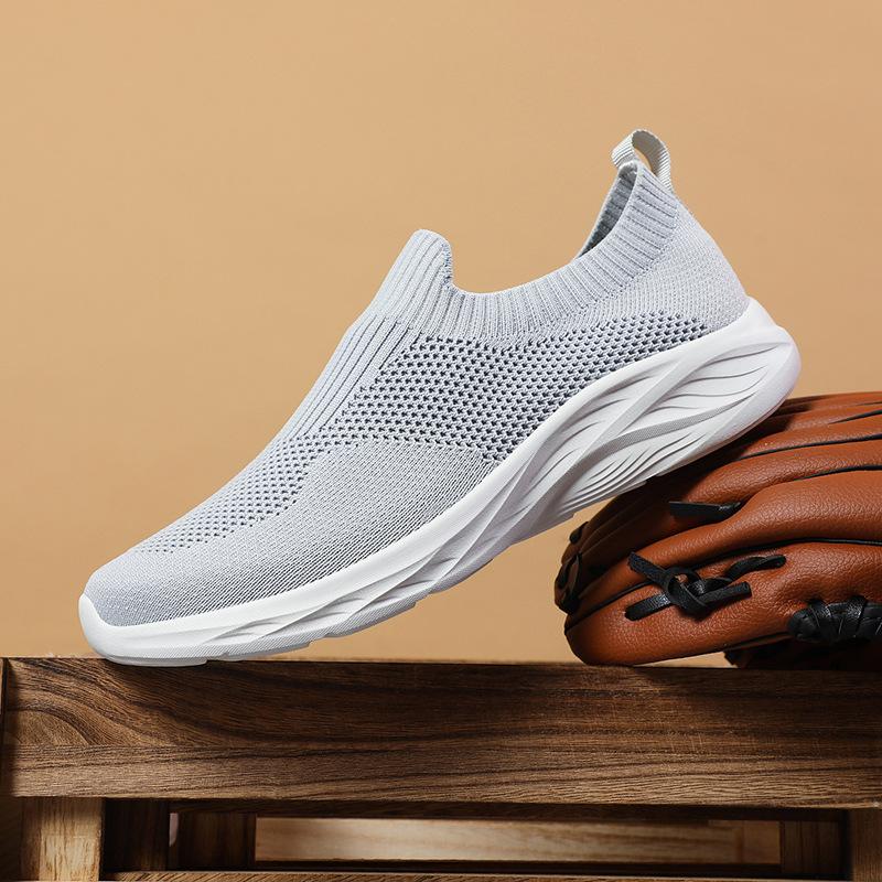 Große Sneakers 22 Sommer Leicht Atmungsaktiv Mesh Laufschuhe Faul Freizeit Schuhe