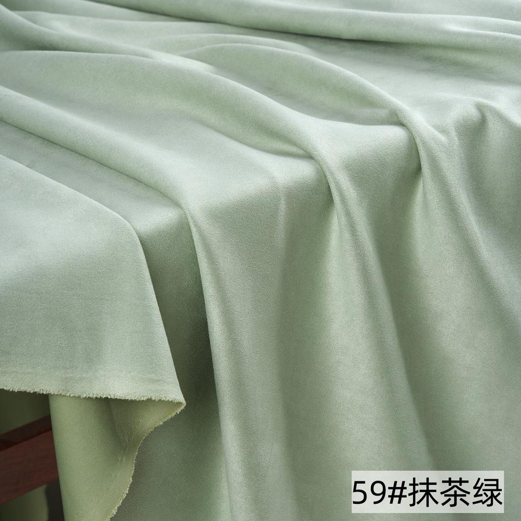 Suede Knitted Air Layer Fabric Brushed Elasticity High Quality Soft Smooth Delicate for Sewing Clothes 860g/m