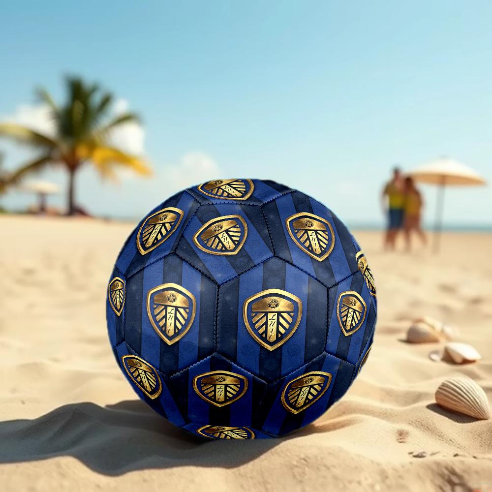 Leeds United Size 5 Football High Elastic Soccer Ball For Outdoor Competition Daily Training Play