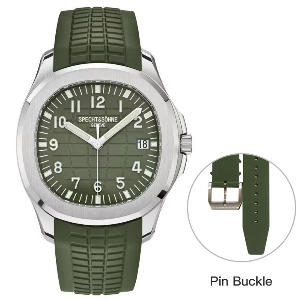 2025 Neue Specht&Sohne 40MM Automatische Mechanische Uhr für Herren Miyota 8215 Uhrwerk Saphirglas 5167 Sportarmbanduhr Dornschließe Faltschließe