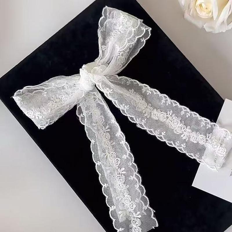 Elegant Lace Embroidery Ribbon Scarf Retro Headdress For Women Girls Sweet Princess Hair Accessories Long Lace Waistband Gifts