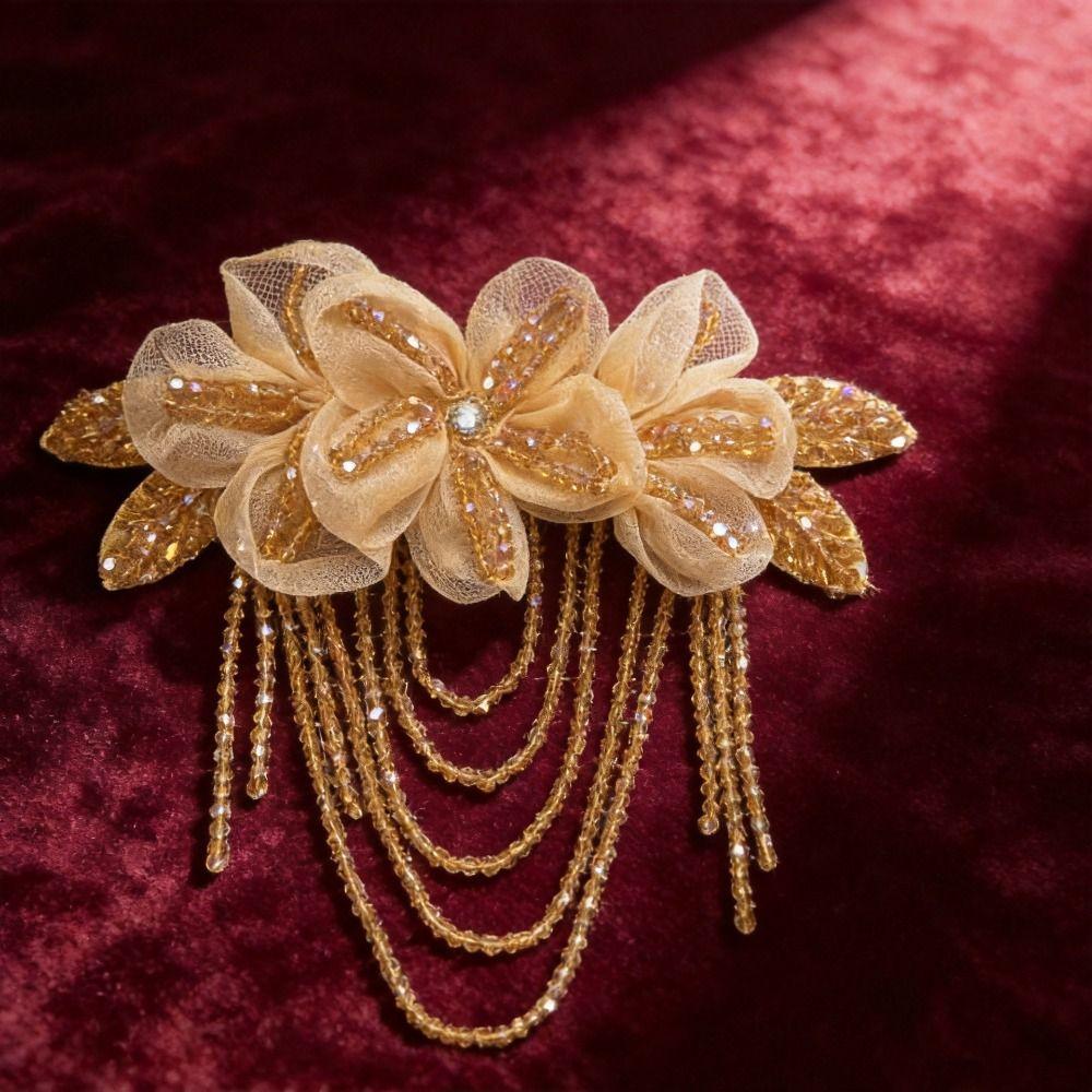 Hand-Sewn Brooch Pin Fabrics Handmade Shoulder Decorative Flowers  Clothing Decoration Accessories