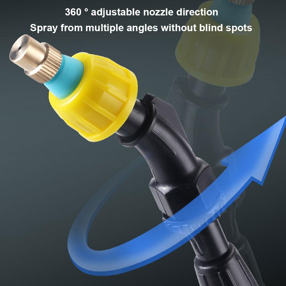 Spruzzatore Elettrico da 5/8L con Manico Ricaricabile USB e Lancia Retrattile Spruzzatore da Giardino Spruzzatore d'Acqua per Prato Giardino Pulizia