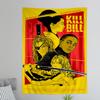 Classic Movie KKill BBill Anime Tapestry Hanging Tarot Hippie Wall Rugs Dorm Wall Hanging Sheets