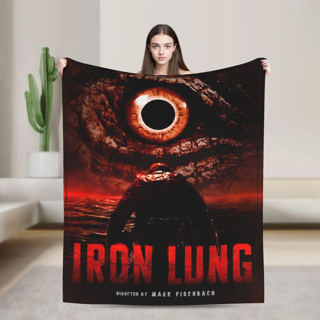 Iron Lung Horror Movie Knitted Blankets Velvet Lightweight Throw Blanket for Bedding Couch Bedroom Quilt