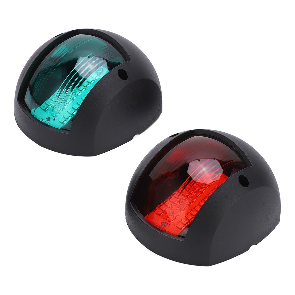 2 Stück Marineboot Yacht Signal Leuchte LED Navigations Buglampe Rot Grün Schiff Bordlicht für Segeln 12V‑24V 3W