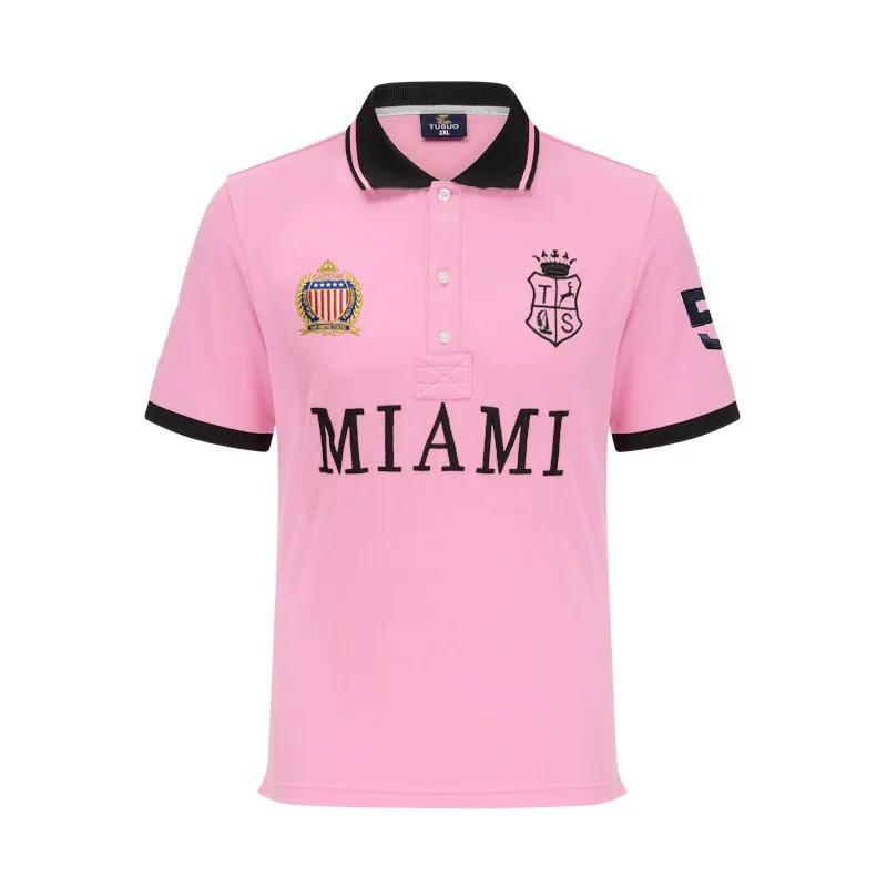 New Summer Men Polo Shirts  Short Sleeve Leisure Sports Loose Plus