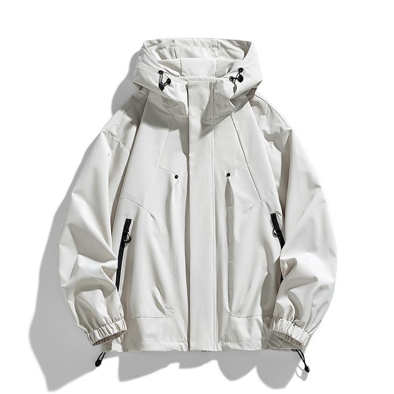 Jacket Jacket Men s Spring Thin Windproof and Waterproof Casual Hooded Jacket M абрикосовый