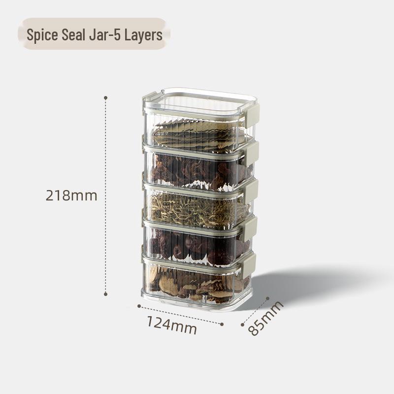 Custom Sealed Food-Grade Storage Jar for Spices, Beans, Nuts, Grains, and Cereals