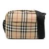 Burberry Adjustable Shoulder Strap Check Nylon Crossbody Bag Men Bags Beige 8084111