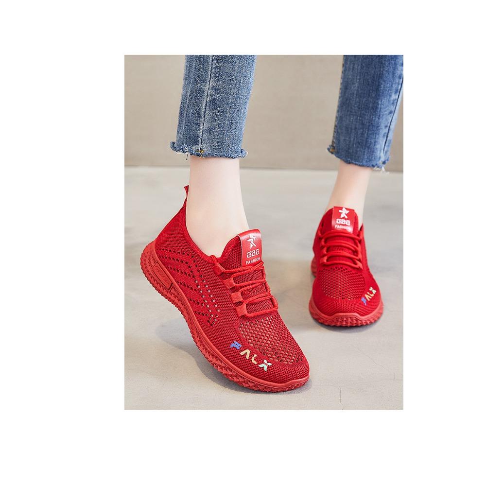JMXD Shoes Women Summer Flyknit Sneakers Breathable Casual Sports Shoes Women Wholesale Lightweight Comfy Trendy Fashion Walking Running
