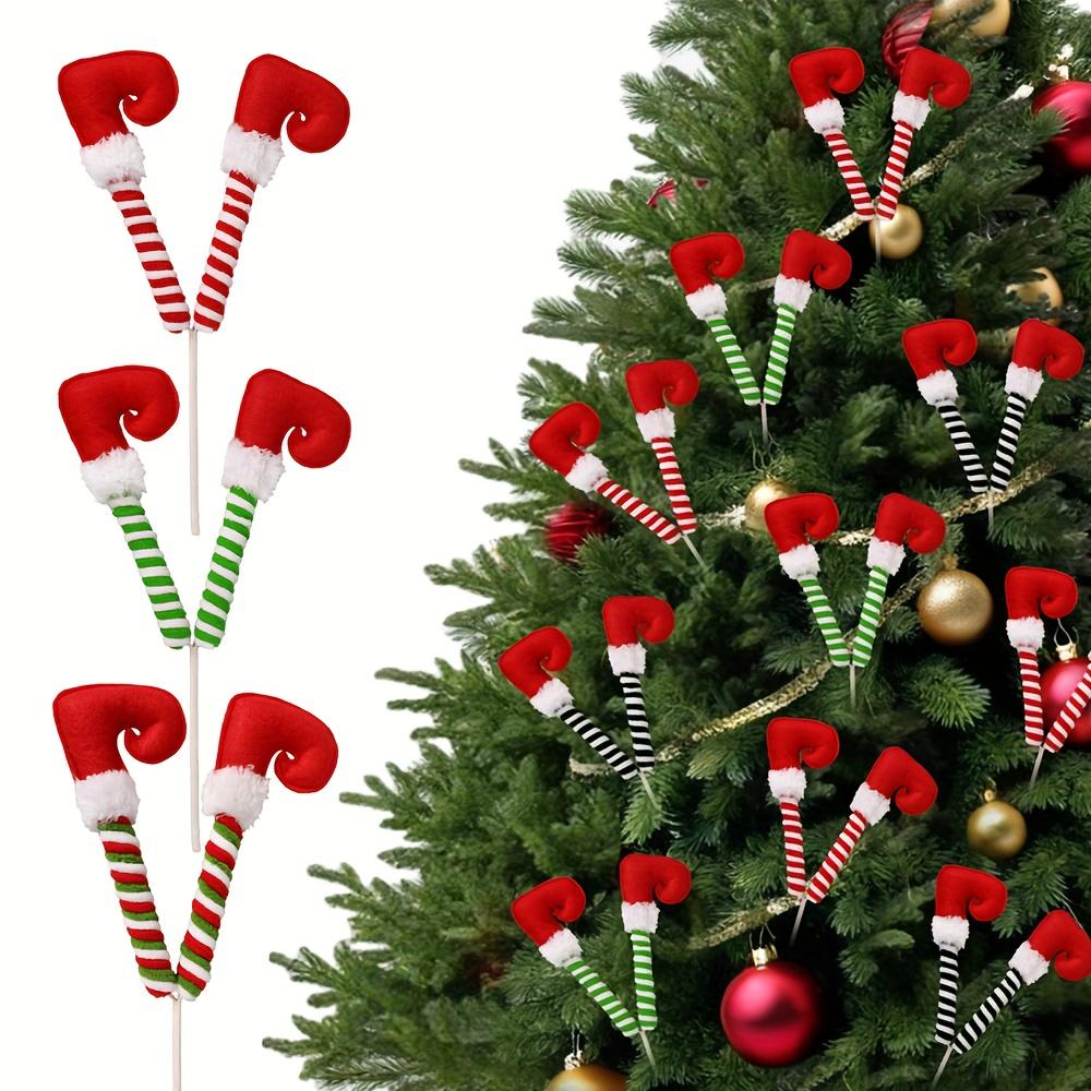 3pcs Elves Legs Christmas Tree Decoration Tree Stuffed Elves Topper Ornaments Elves Feet Tree Ornaments Home Decorat Fine Gifts