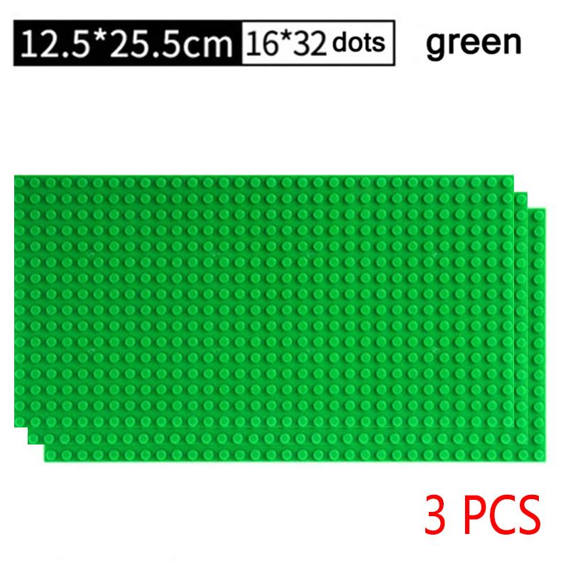 

3 шт. классические опорные плиты, блоки 32x32, 32x16 точек, строительные опорные плиты, кирпичи в сборе, городская дорога, MOC Friends, городские игрушки