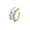 1Pc Irregular Square Zircon Ear Clip Earrings for Women Girl Geometry Ear Cuff Party Fashion Gold Silver Color Jewelry Gifts