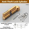Zinc Eccentric Lock Cylinder Aluminum Alloy Copper Door Lock Accessories Replaceable With Keys Anti-Theft Lock Interior Doors
