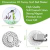 Golf Hat Clip 0.9 Inch Lucky Clover Hard Trendy Hat Metal Badge Jewelry Gift for Friend