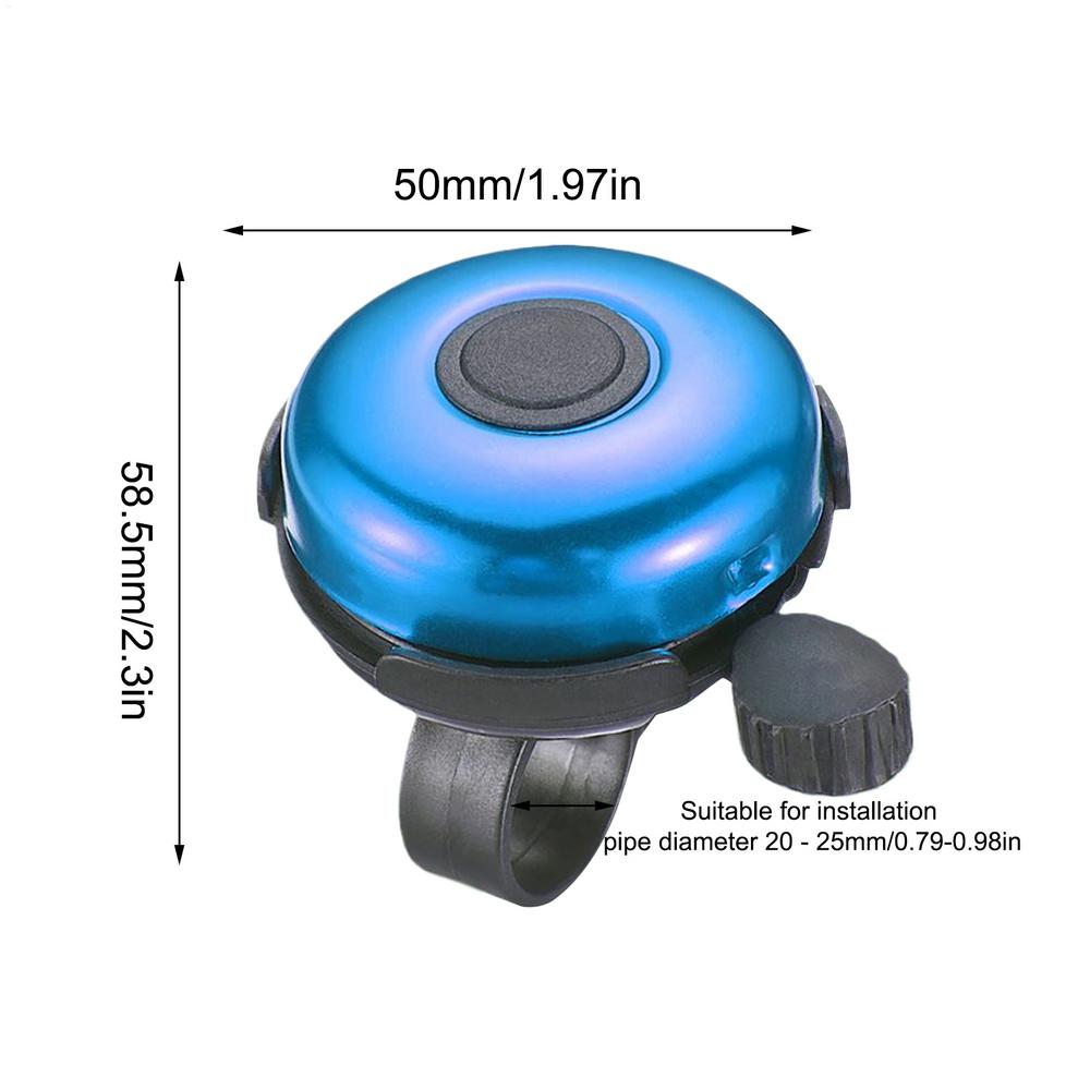 Cycling Bell Weatherproof Loud 100dB Horn Small Bikes Bell for Handlebars Riding Outdoor Enthusiast Family Men Women Adults Kids