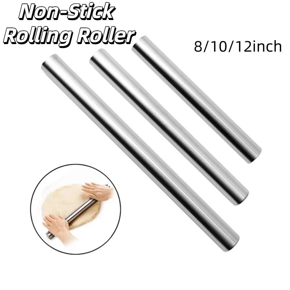 Rola de patiserie antiaderentă din oțel inoxidabil 8/10/12inch Rola pentru pizza Patiserie Instrument de gătit