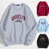 Damentemperament, Persönlichkeit, koreanische Version des Buchstaben-Rundhalsdruckstils, modischer und einfacher Hoodie