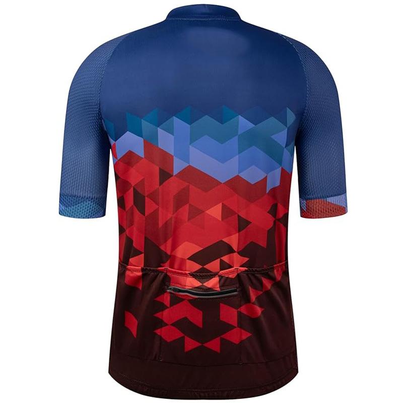 Men's Vintage Cycling Clothes Compression Bicycle Bike Jersey Top Short Sleeve Customized Private Label Cycling Jersey